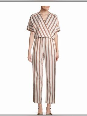 Maje Pieni Stripe Jumpsuit Small, size 36